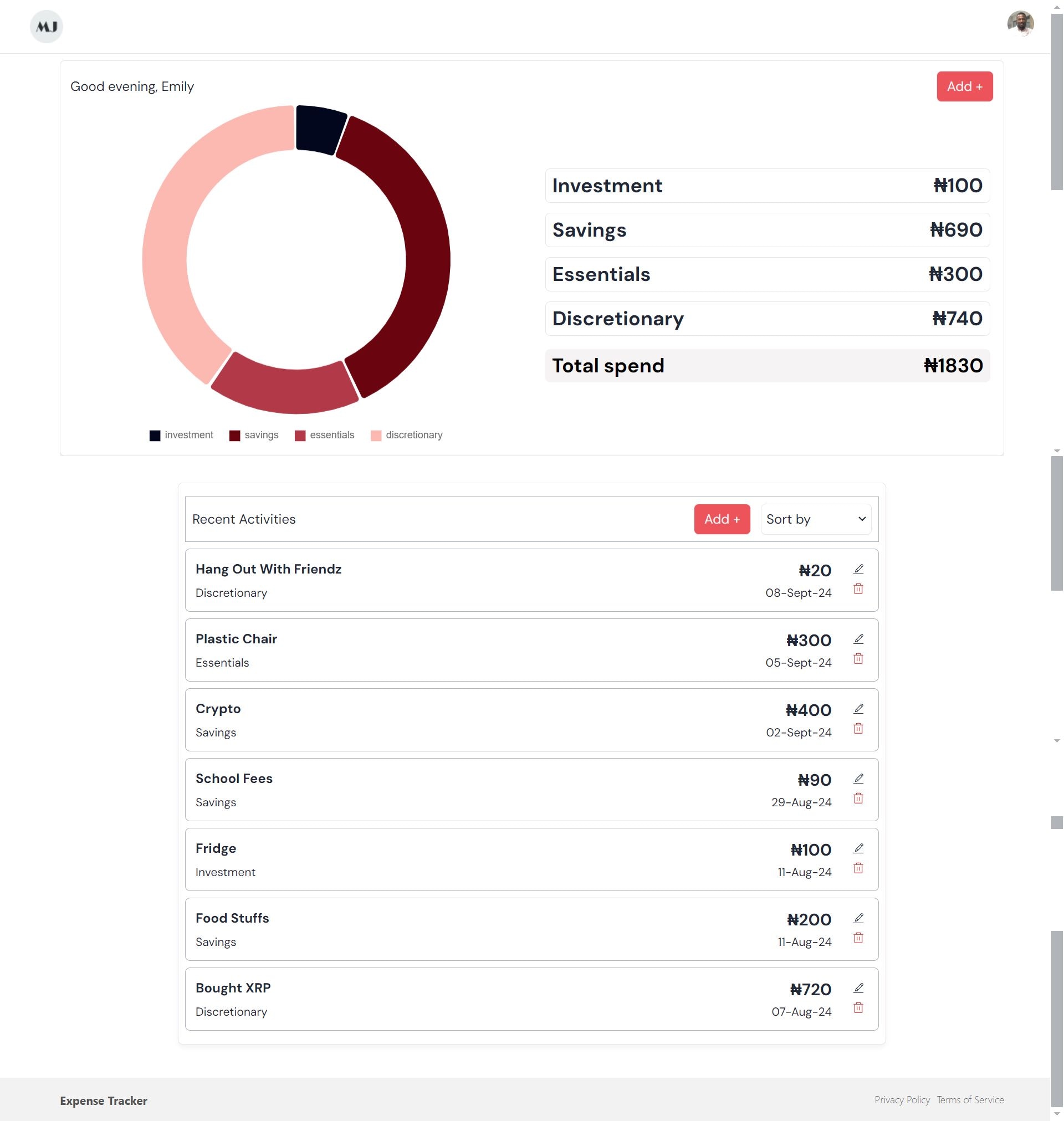 Expense Tracker