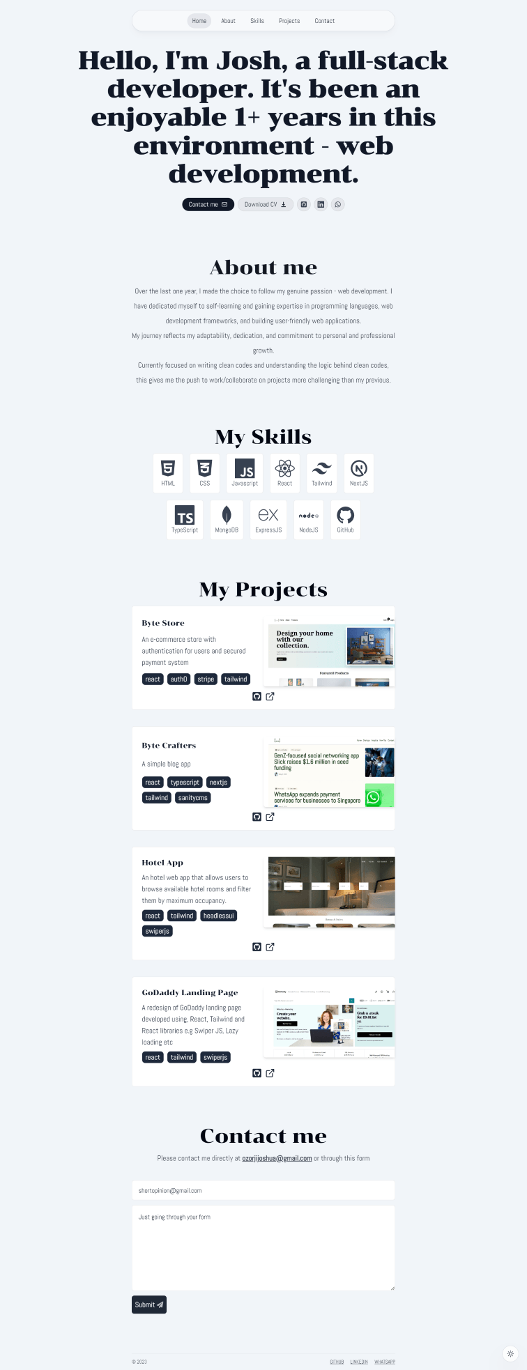 Personal Portfolio Site